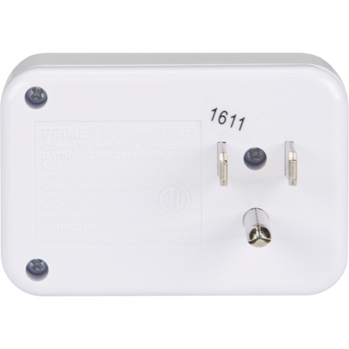 Prime&reg; USB Charger with Surge Protector O-Max