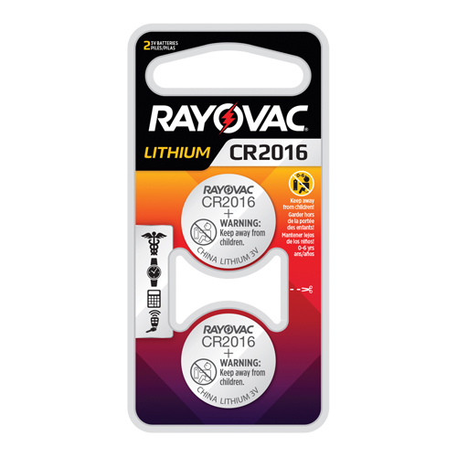 CR2016 Lithium Coin Cell Batteries, 3 V O-Max