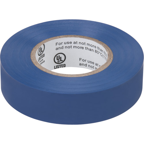 Electrical Tape, 19 mm (3/4") x 18 M (60'), Blue, 7 mils O-Max
