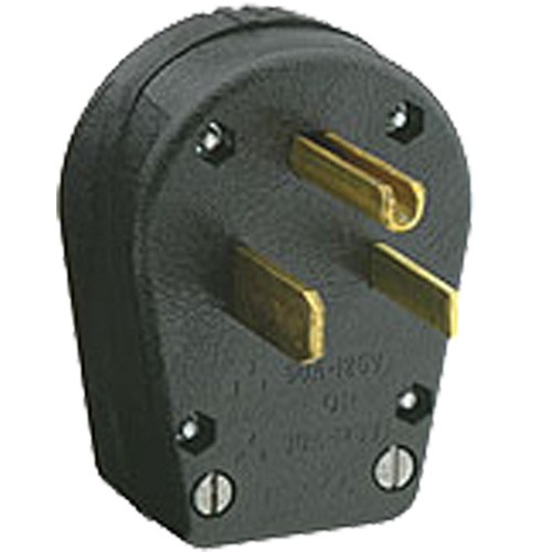 Dual Power Plug, Thermoplastic, 30 A/50 A, 250 V O-Max