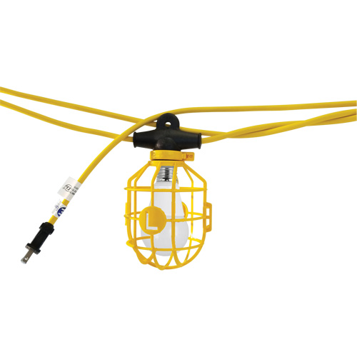 Chaînes de lumi&egrave;res DEL avec connecteur, 10 Lumi&egrave;res, 1200" lo, Boîtier en Plastique O-Max