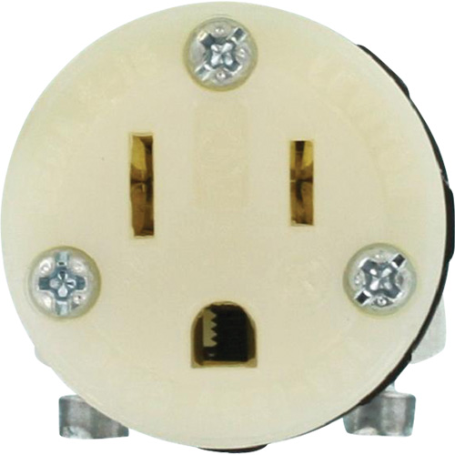 Hospital Grade Extension Plug Connector, 5-15R, Nylon O-Max