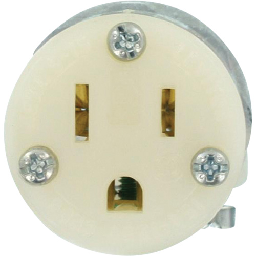Hospital Grade Extension Plug Connector, 5-15R, Nylon O-Max