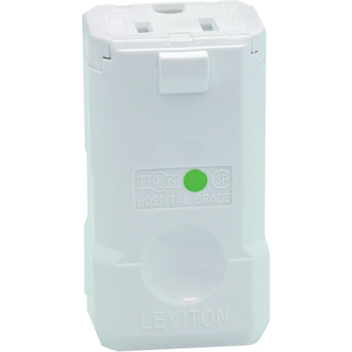 Hospital Grade Plug Connector, 5-15R, Nylon O-Max