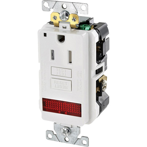 SmartlockPro&reg; Extra Heavy-Duty Self-Test GFCI Receptacle O-Max