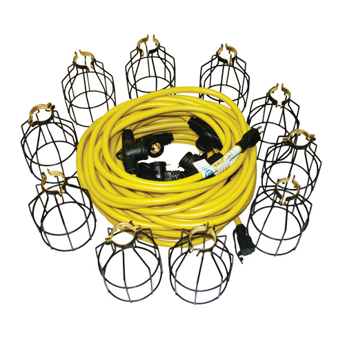 Guirlandes lumineuses &agrave; DEL, 10 Lumi&egrave;res, 100' lo, Boîtier en M&eacute;tal O-Max