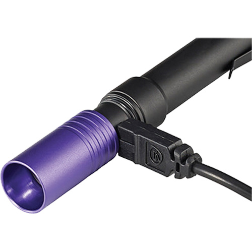Lampe stylo UV avec port de recharge micro USB Stylus Pro, DEL, Corps en Aluminium, piles Rechargeable, Compris O-Max