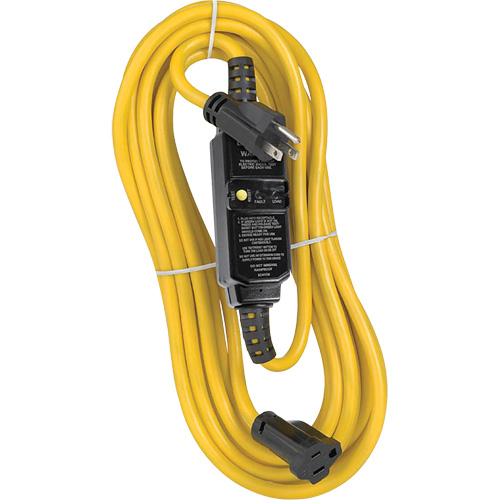 Self-Test Automatic Reset GFCI Cord Set, 120 V, 15 A, 25' Cord O-Max