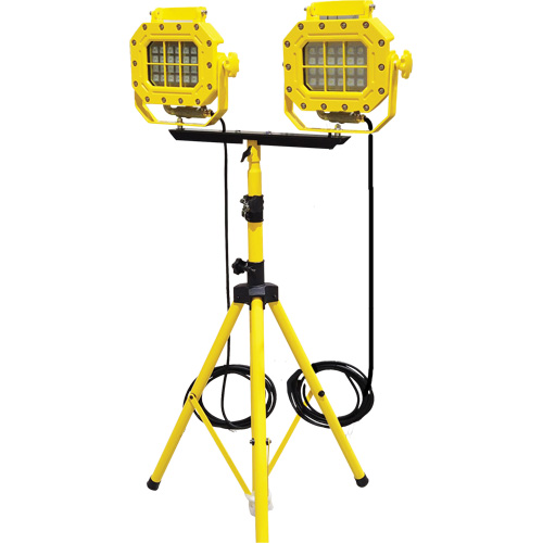Explosion Proof Floodlight with Tripod, LED, 40 W, 5600 Lumens, Aluminum Housing O-Max