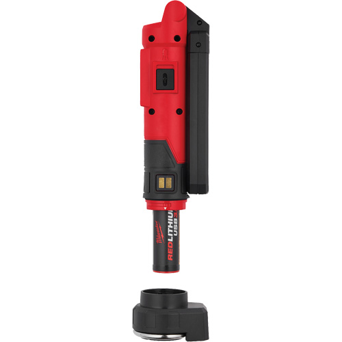 Cl&eacute; USB Redlithium avec aimant et socle de charge, Crochet/Magn&eacute;tique, Rechargeable, 550 lumens O-Max