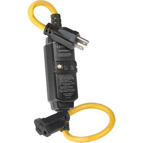 Self-Test Automatic Reset GFCI Cord Set, 120 V, 15 A, 2' Cord O-Max