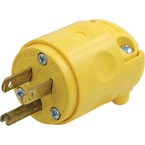 Replacement Plug, PVC, 15 A, 125 V O-Max