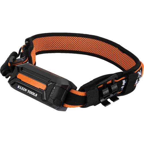 Widebeam Headlamp with Strap, LED, 575 Lumens, 4 Hrs. Run Time, Rechargeable Batteries O-Max