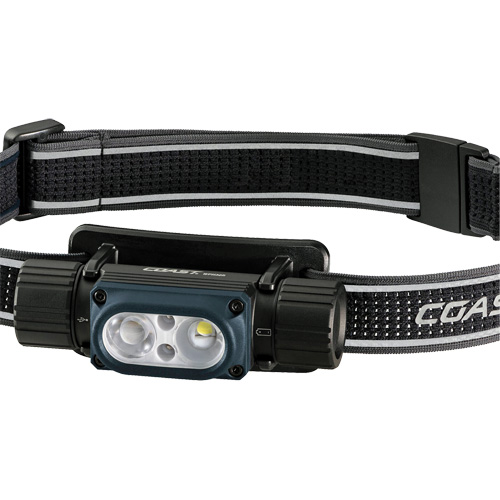 Lampe frontale ultra lumineuse &agrave; alimentation double &eacute;tanche &agrave; l'eau WPH30R, DEL, 1000 lumens, piles Rechargeable O-Max