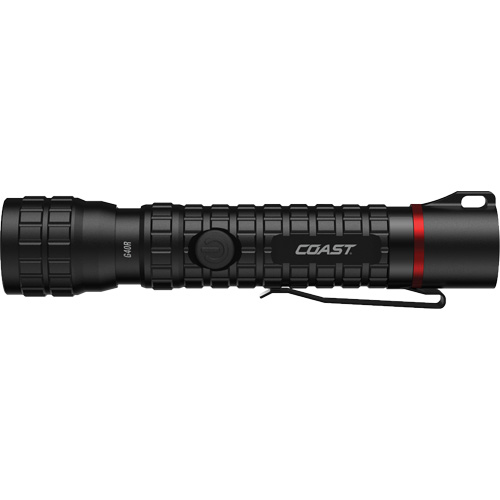 Lampe de poche &eacute;tanche G40R avec mise au point par rotation, DEL, 650 lumens, Piles Rechargeable O-Max