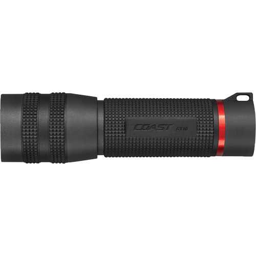Lampe de poche &eacute;tanche GX10 avec mise au point par rotation, DEL, 360 lumens, Piles AAA O-Max