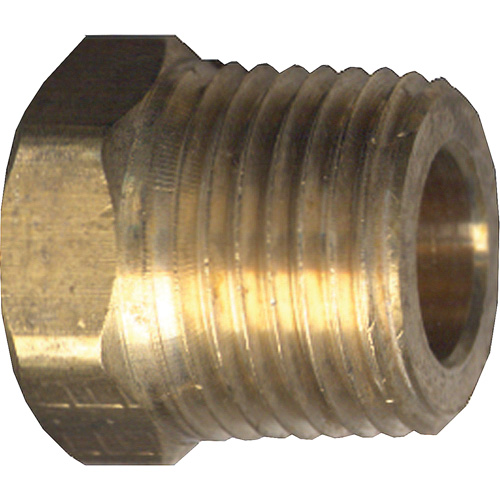 Hex Head Cored Plug, Pipe, 1/8" Dia., Brass O-Max