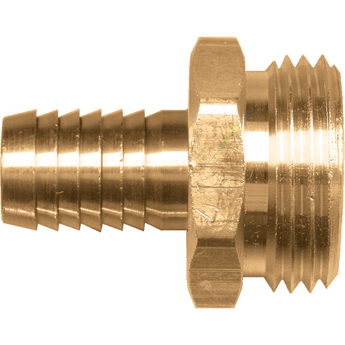 Male Hose Connector, Brass O-Max