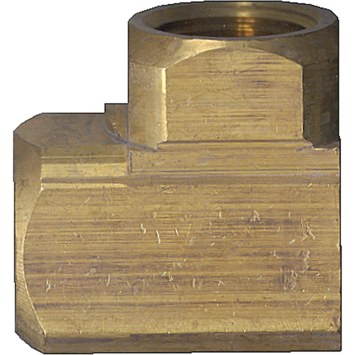 Extruded 90° Elbow Pipe Fitting, FPT, Brass, 1/8" O-Max