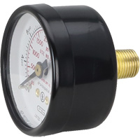 Pressure Gauges, 1-1/2" , 0 - 4000 psi, Back Mount, Analogue O-Max