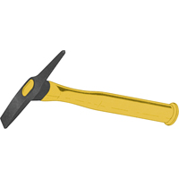 Plastic Handle Chipping Hammers, 11-7/8", 20 oz. Head, Steel O-Max