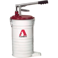 Manual Lubrication Pumps - Volume Delivery Bucket Pumps, Ductile Iron, 1 oz./Stroke, Fits 5 gal. AA699 | O-Max