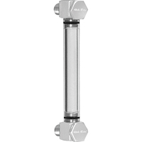 Round Nylon Liquid Level Gauge, Threaded, 5" L, 205°F (96.11° C) O-Max