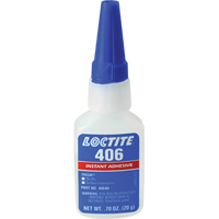 Prism 406 Instant Adhesive, Clear, Bottle, 0.7 fl. oz. O-Max