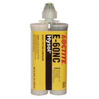 E-60NC Electrically Non-Corrosive Structural Adhesives, 200 ml, Dual Cartridge, Two-Part, Black O-Max