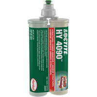 Adh&eacute;sif hybride pour r&eacute;parations structurales HY 4090, Deux composants, Cartouche double, 400 g, Blanc cass&eacute; O-Max