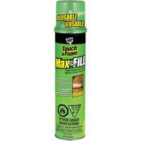 Touch 'n Foam&reg; Max Fill Triple Expanding Sealant, 566 g, Aerosol Can, Cream O-Max