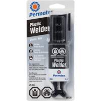 Plastic Welder Epoxy, 25 ml, Syringe, Two-Part, Black O-Max