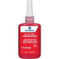 Adh&eacute;sif frein-filet pour temp&eacute;ratures &eacute;lev&eacute;es, Rouge, &eacute;lev&eacute;, 50 ml, Bouteille O-Max
