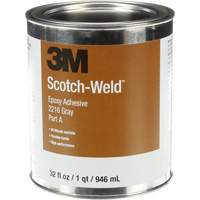 Scotch-Weld Adhesive, 32 fl. oz., Kit, Two-Part, Grey O-Max