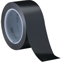 471 Vinyl Tape, 12 mm (1/2") W x 32.9 m (108') L, 5.3 mils, Black O-Max