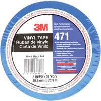 Ruban en vinyle 471, 50,8 mm (2") la x 32,9 m (108') lo, 5,2 mils, Bleu O-Max