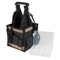 Tool Pouches, Canvas, 25 Pockets, Black O-Max