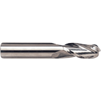 Ball Nose End Mill, 1/8" Dia., 4 Flutes, Carbide O-Max