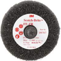 Scotch-Brite Cut & Polish Flap Brush, Aluminum Oxide, Fine Grit, 2" x 1" x 1/4" O-Max