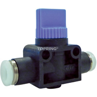 2-Way Straight Union Miniature Hand Valve, 1/4" NPT Air Inlet, 1/4" NPT Outlet, 150 PSI O-Max