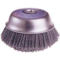 Brosses-boisseau ATB &agrave; coupe arrondie, abrasif nylon O-Max