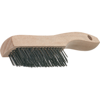 V-Trim Shoe Handle Scratch Brushes, Steel, 4 x 16 Wire Rows, 19-3/4" Long O-Max