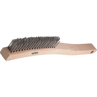 V-Trim Long Handle Scratch Brushes, Steel, 3 x 19 Wire Rows, 13-3/4" Long O-Max