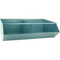 Sectional Bin Units, 100 lbs. Cap., 37" W x 24" D x 11" H, Blue O-Max