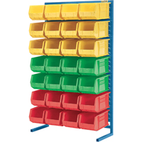 Supports fixes pour contenants - &agrave; un cot&eacute; - Support seulement, 36" la x 12" p x 61" h O-Max