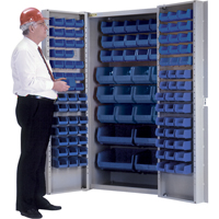 Deep-Door Combination Cabinet, 38" W x 24" D x 72" H, 36 Shelves O-Max