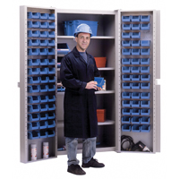 Deep-Door Combination Cabinet, 38" W x 24" D x 72" H, 4 Shelves O-Max