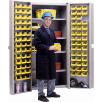 Deep-Door Combination Cabinet, 38" W x 24" D x 72" H, 4 Shelves O-Max