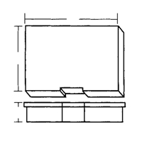 Compartment Case, Plastic, 15-1/2" W x 11-3/4" D x 2-1/2" H, Grey O-Max