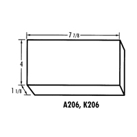 Boîte à compartiments K-Resin, Plastique, 4" la x 8" p, 1-3/16" h, Transparent CB709 | O-Max